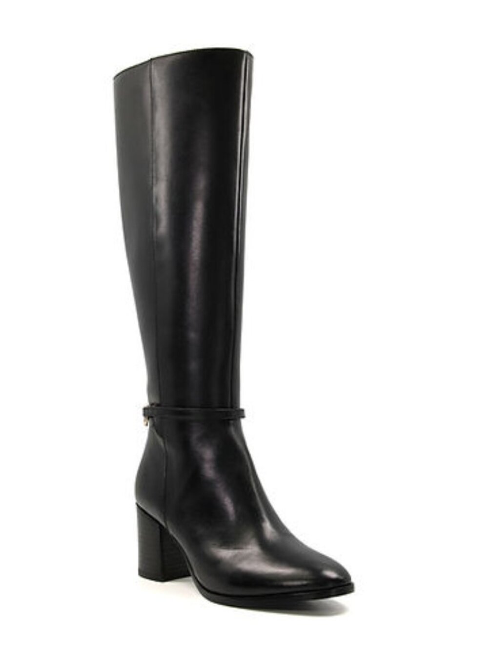 Dune London Tadley Knee High Boot Women Size 8US 38EU Oxford Black Leather NEW!!